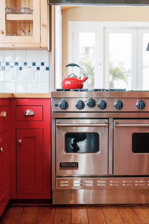 Main House Chef's Kitchen with Double Ovens, Gas Stove, and Amazing Amenities