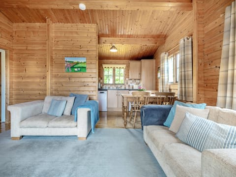 Open plan living space | Field Lodge, Netherseal