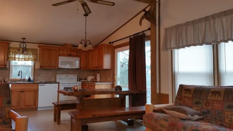 Reclaimed barn board dining table seats 8