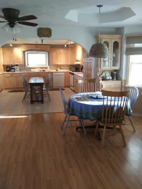 Kitchen and dining area