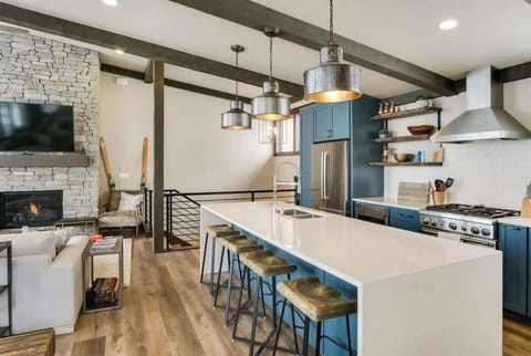 Classic wooden beams throughout the main floor