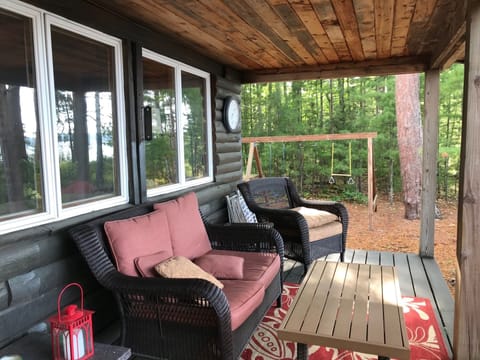 Porch looking North over the lake.