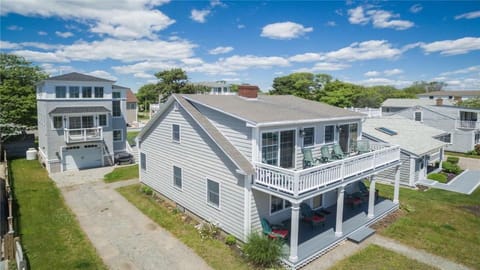 Aerial view of the property
