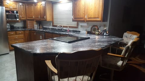 view of kitchen from living room