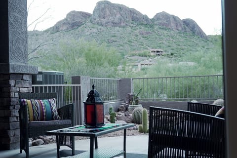 Back Patio with Dinosaur Mountain View