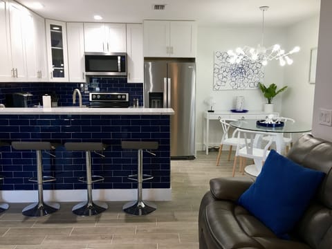 Kitchen and dining area