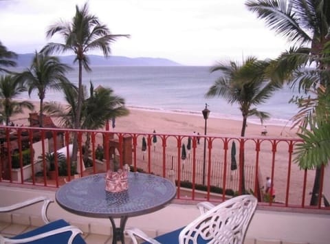 View of the Beach and Bay From Our Terrace