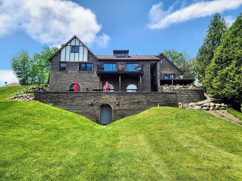 Back view of the house (looks out to the lake)