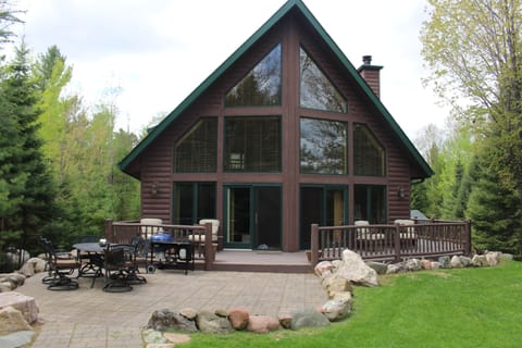 Outdoor patio and seating area for relaxing and eating outdoors 
