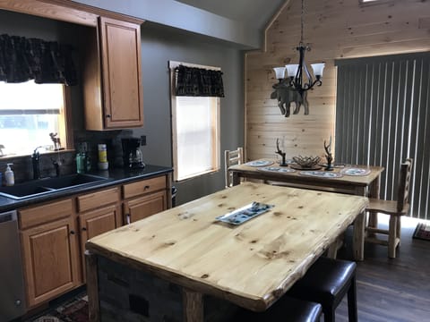 Kitchen Table for 8 and Island for 3