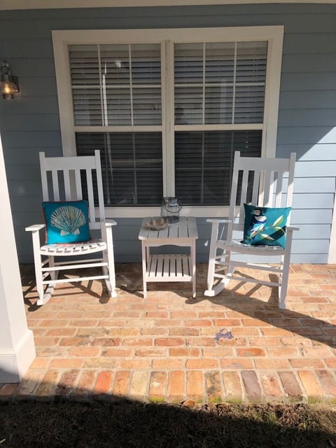 Rockers on porch to enjoy morning coffee or evening cocktail.