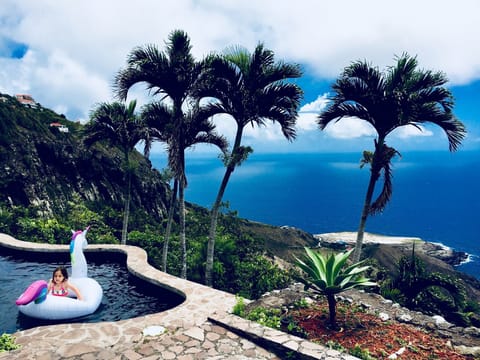Beautiful ocean view. Neighbouring islands can be seen in the distance