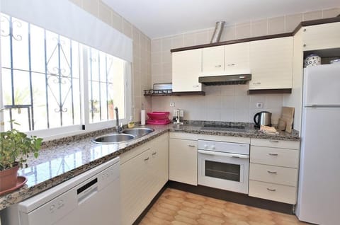 Typical kitchen is fully fitted with all the appliances