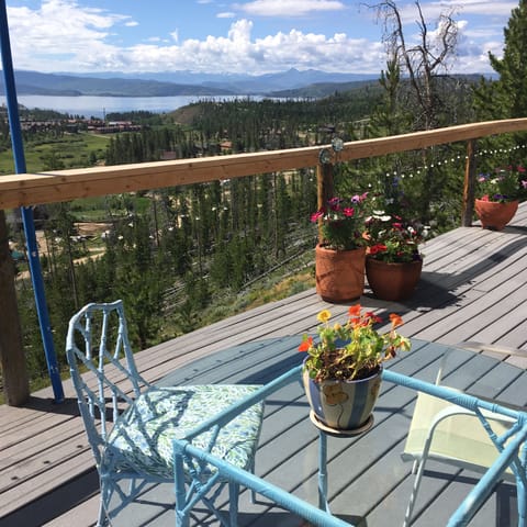 View of lake and mountains