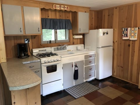 New stove and refrigerator for cooking and cooling.