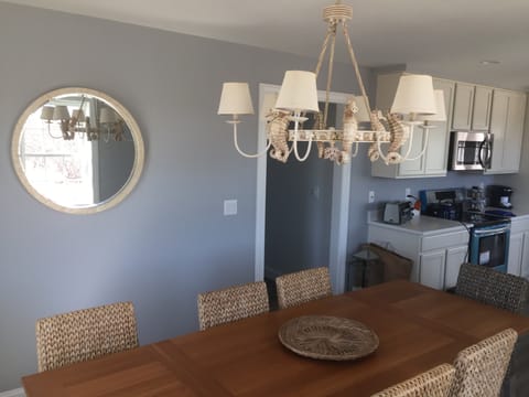 Formal Dining Rm Seahorse Chandelier