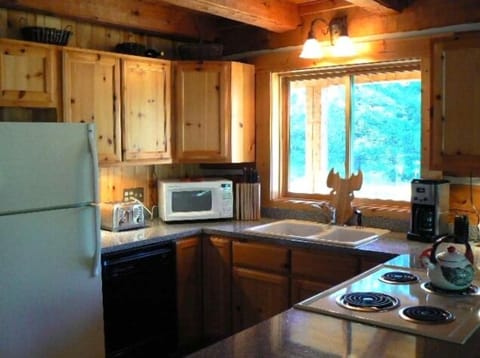 Kitchen is fully equipped.