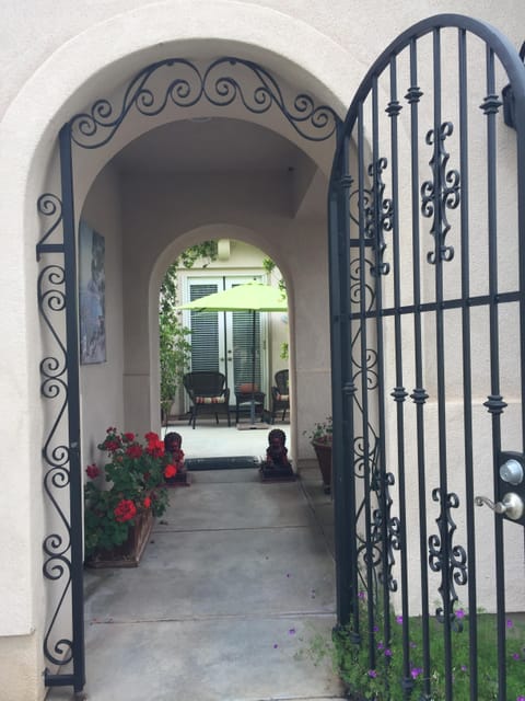 Entry to Courtyard/Seating area