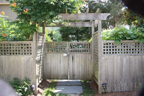 Cottage is inside separate gated area