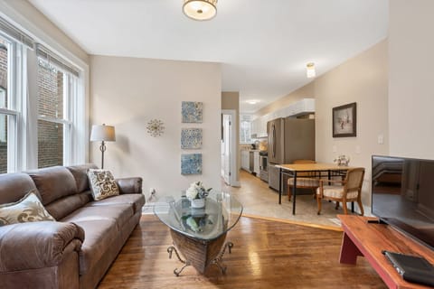 Enjoy the bright living room.