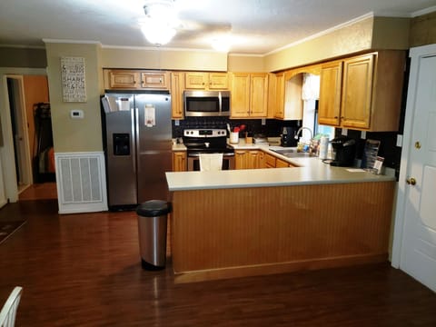 Fully stocked Kitchen so you can cook about anything that you can think of!