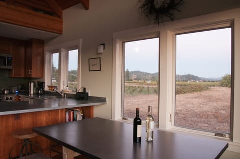 View from dining area