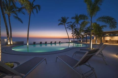 Evening view of pool