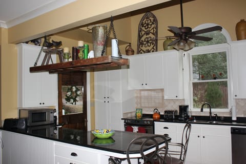 Kitchen and breakfast bar