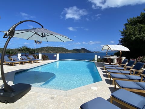 Pool with Wading Ledge and Overlook - Pool Umbrella for added shade