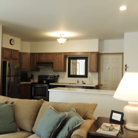 Kitchen With Bar,  Overlooking Living Room