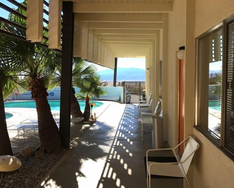 Outdoor lounge area, pool deck