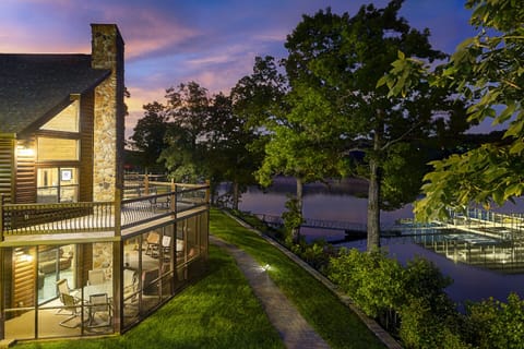 Night time view from the Chalet