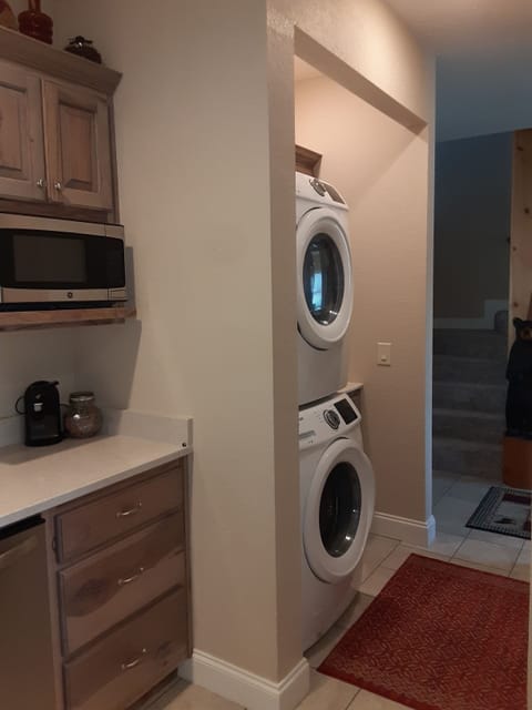 Stack Washer and Dryer on Main Level