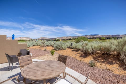 Patio Table View - View of the 18th fairway from the back patio table.