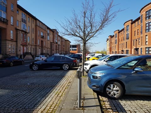 Park right outside the door of the property