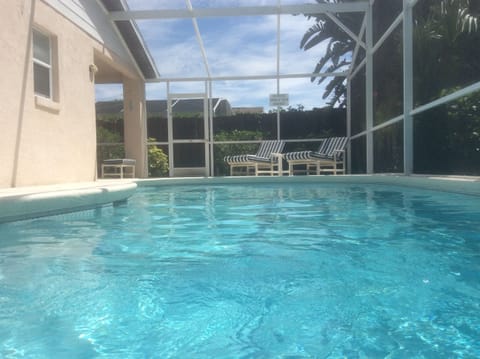 South facing pool