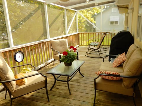 Screened in back porch