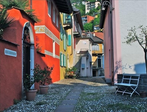 Walkway to Center of Village: 'Casa Barbara' is yellow house on the left