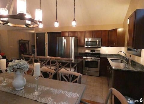 Dining room and kitchen view