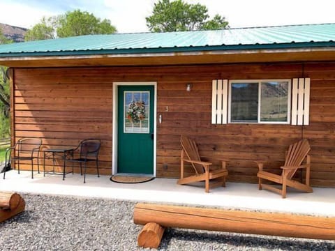 Creekside Cabin #3 is situated between Cody and Yellowstone National Park