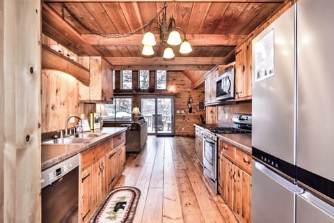 Kitchen looking towards living room