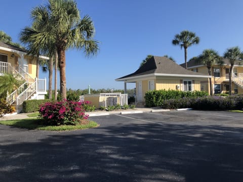 Pool entrance right next to condo