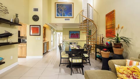 Open, spacious living-dining area for comfort."