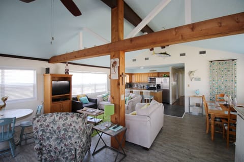 Relax and visit with your friends on the sofa's in the family room.....