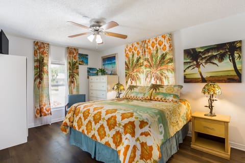 Relax in a tropical setting.