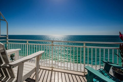 Private balcony off primary bedroom. Perfect place to watch the breathless sunsets in the evenings 