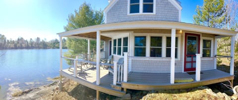 Wrap around porch views of Card Cove.