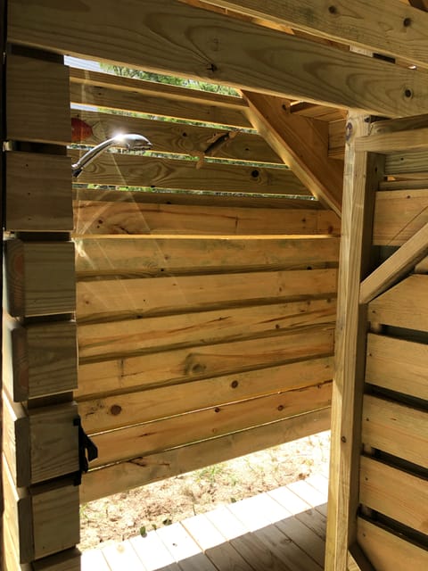 Private outdoor shower 