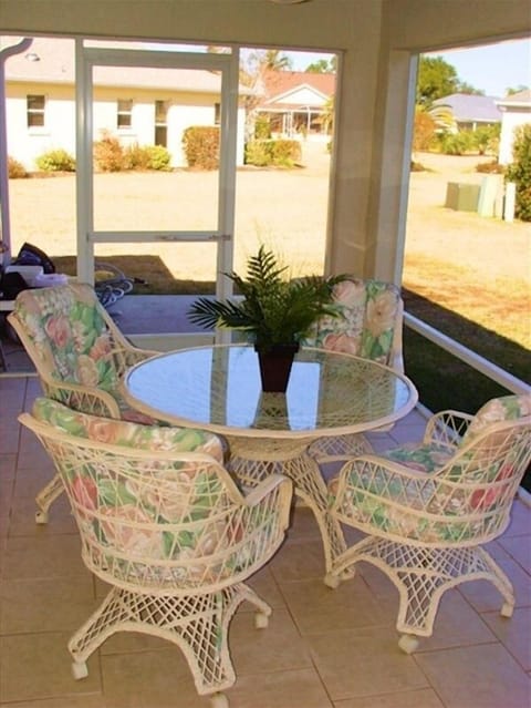 Screened lanai.  Drink your morning coffee, read your paper and enjoy sunny FL!