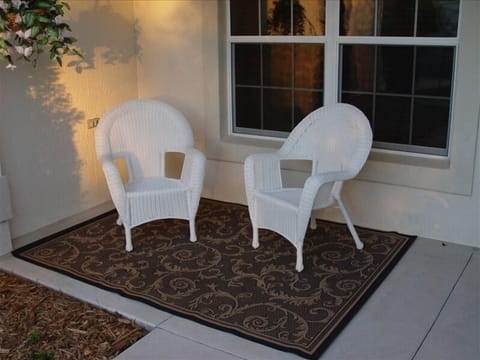 Enjoy meeting your neighbors sitting on the front porch.